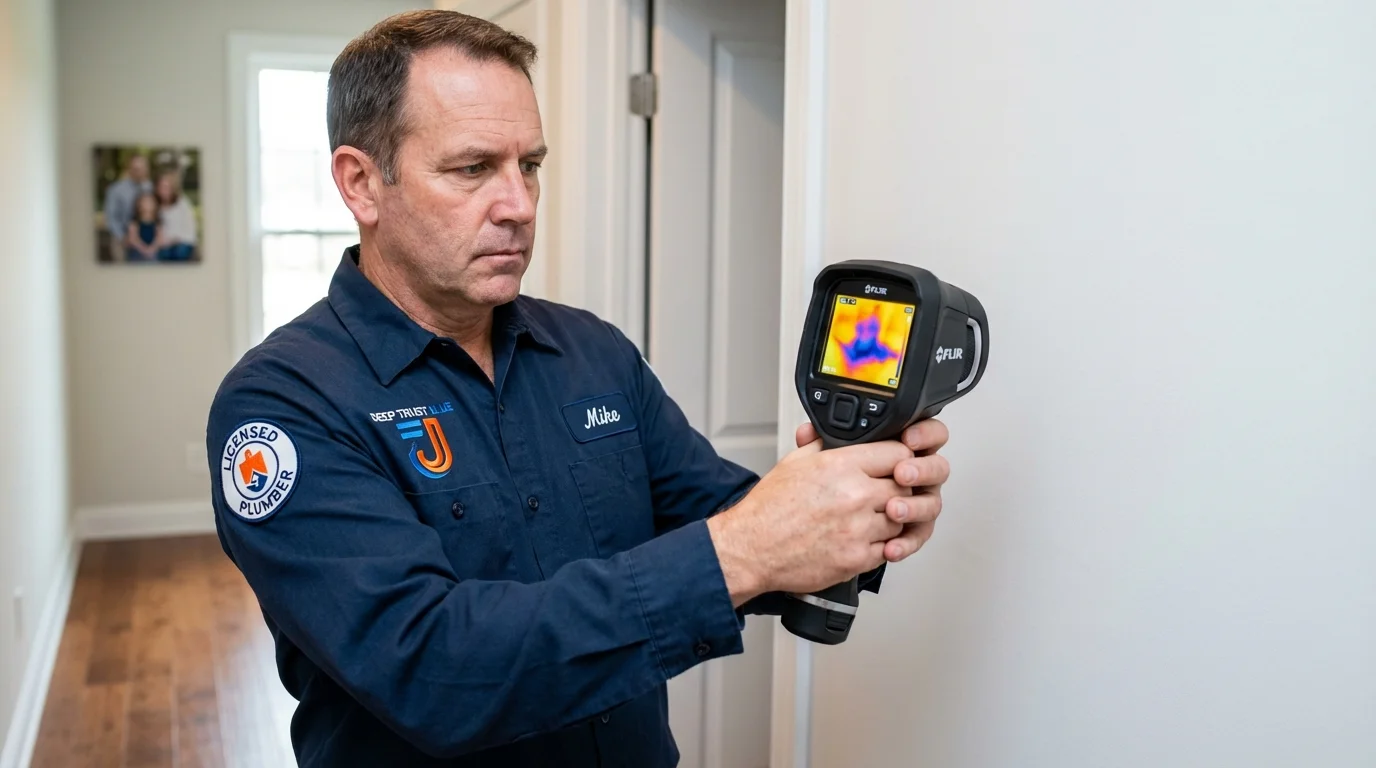 Thermal imaging leak detection by Johns Plumbing LLC in Moriches